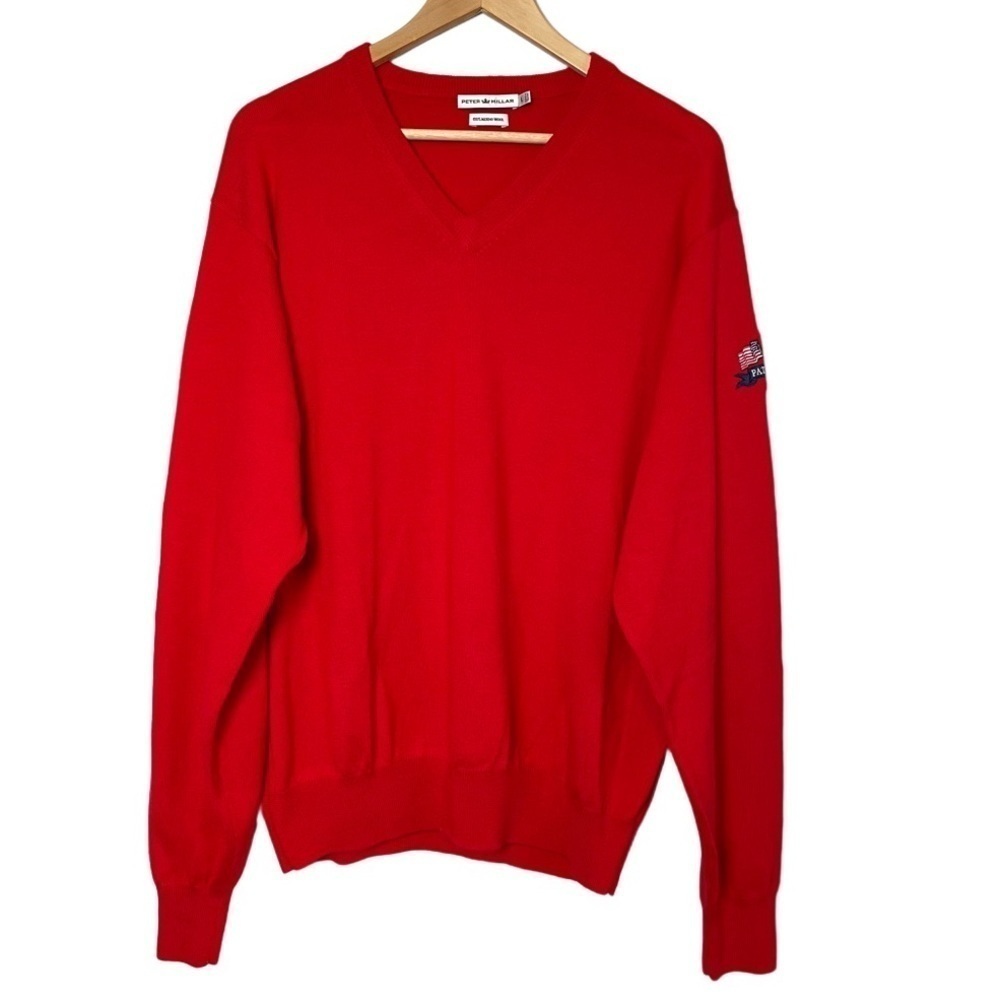 Peter Millar 100% Merino Wool V-Neck Pullover Sweater